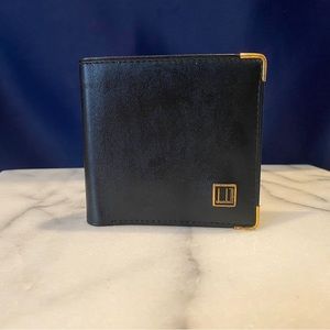 Alfred Dunhi'll Black Oxford Bifold Leather Wallet
